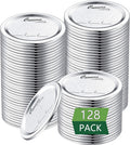 128-Count, Regular Mouth Canning Lids for Ball, Kerr Jars - Split-Type Metal Mason Jar Lids for Canning - Food Grade