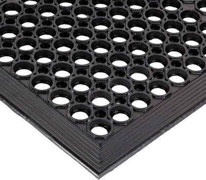 Sanitop 3' x 10' Lightweight Restaurant Rubber Floor Mat with