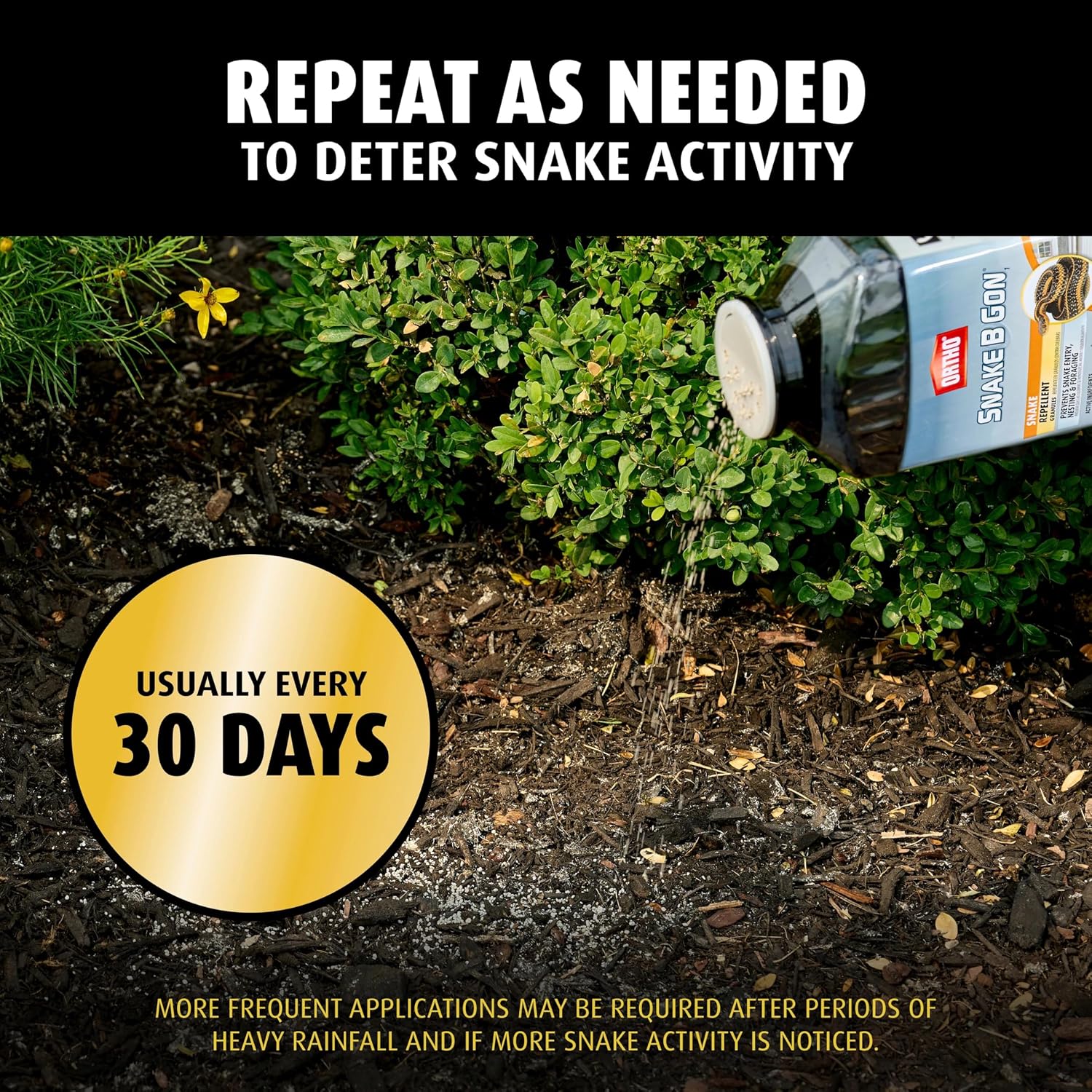 Snake B Gon1 Snake Repellent Granules, 2 lbs. (2-Pack) | Snake Repellent for Yard - No-Stink Formula