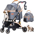 Pet Stroller for Small Dogs Cats, 6 Shock Absorption System