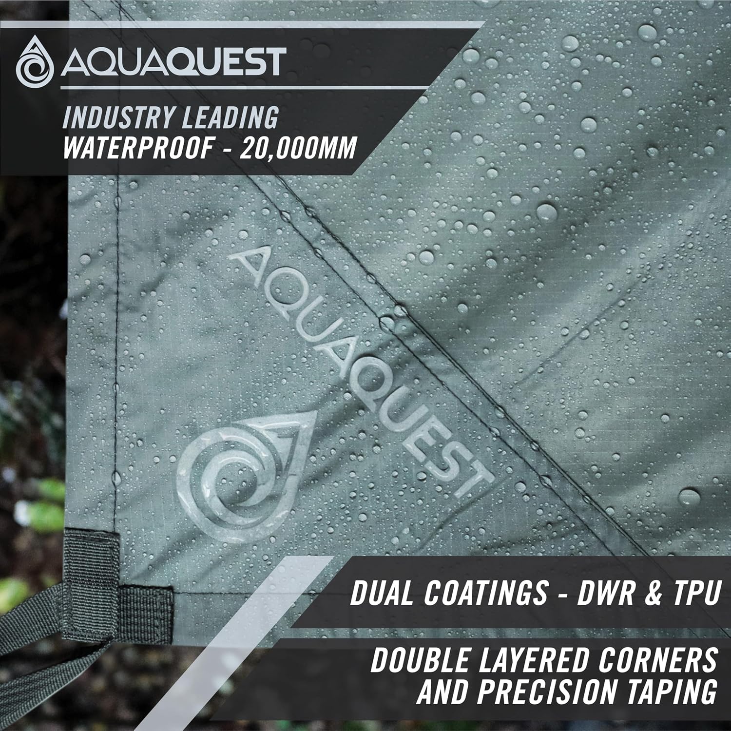 Safari Tarp – Lightweight Waterproof (5,000mm) Seam-Taped Ripstop Rain Fly for Backpacking, Thru-Hiking & Hammock