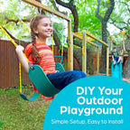 Swing Sets for Backyard, Monkey Bars & Swingset Accessories - Set Includes 18" Trapeze Swing Bar & 48" Heavy Duty