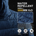 Men's Packable Hooded Puffer Jacket Insulated Winter Coat