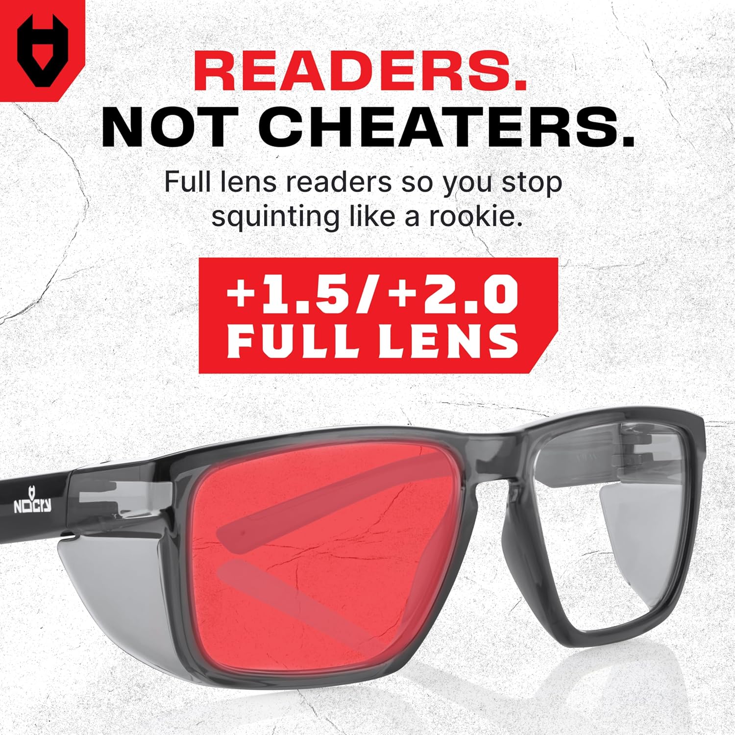 ANSI Z87.1 Safety Glasses with Readers 2.0 with Anti Fog & Anti Scratch Coating — Full Lens Safety Reading Glasses