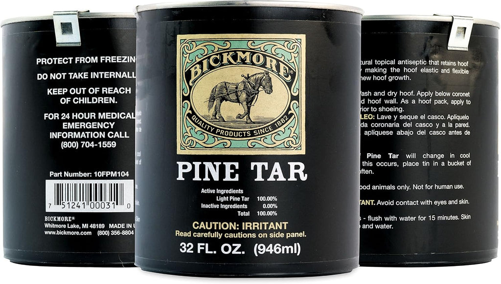 Pine Tar 32oz - Hoof Care Formula for Horses