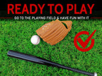 Softball Baseball Bat Set with Glove and Balls - 25 Inch/63cm Aluminum Bat for Pickup Games and Batting Practice