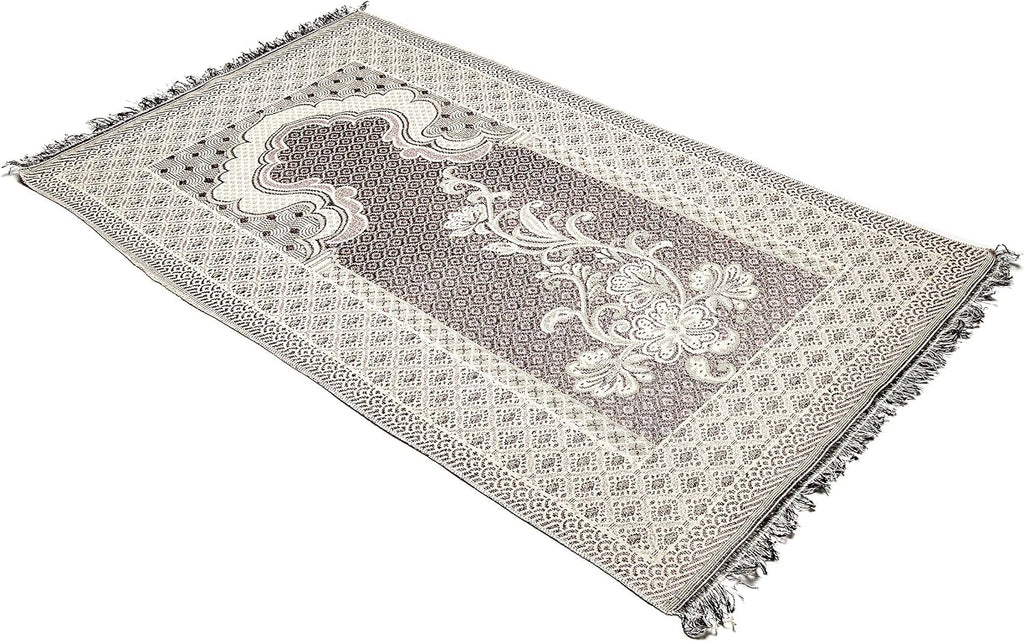 Ottoman Turkish Style Muslim Prayer Rug, Floral Pattern Prayer Mat (One Thin Prayer Rug)