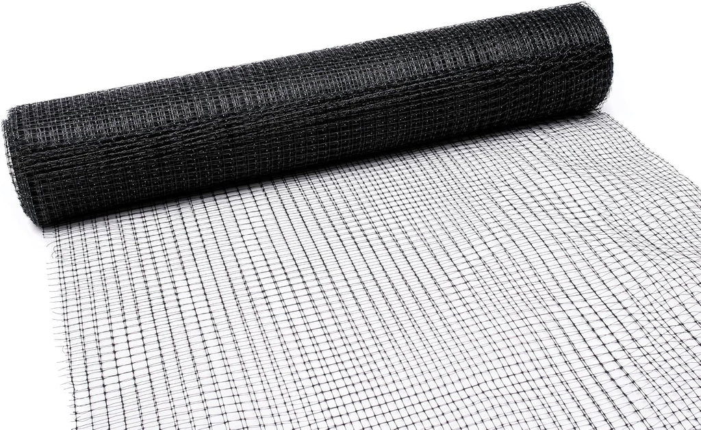 Deer Netting - Heavy Duty, 7ft Netting for Gardens - 7 Ft x 100 Ft - Black Polypropylene
