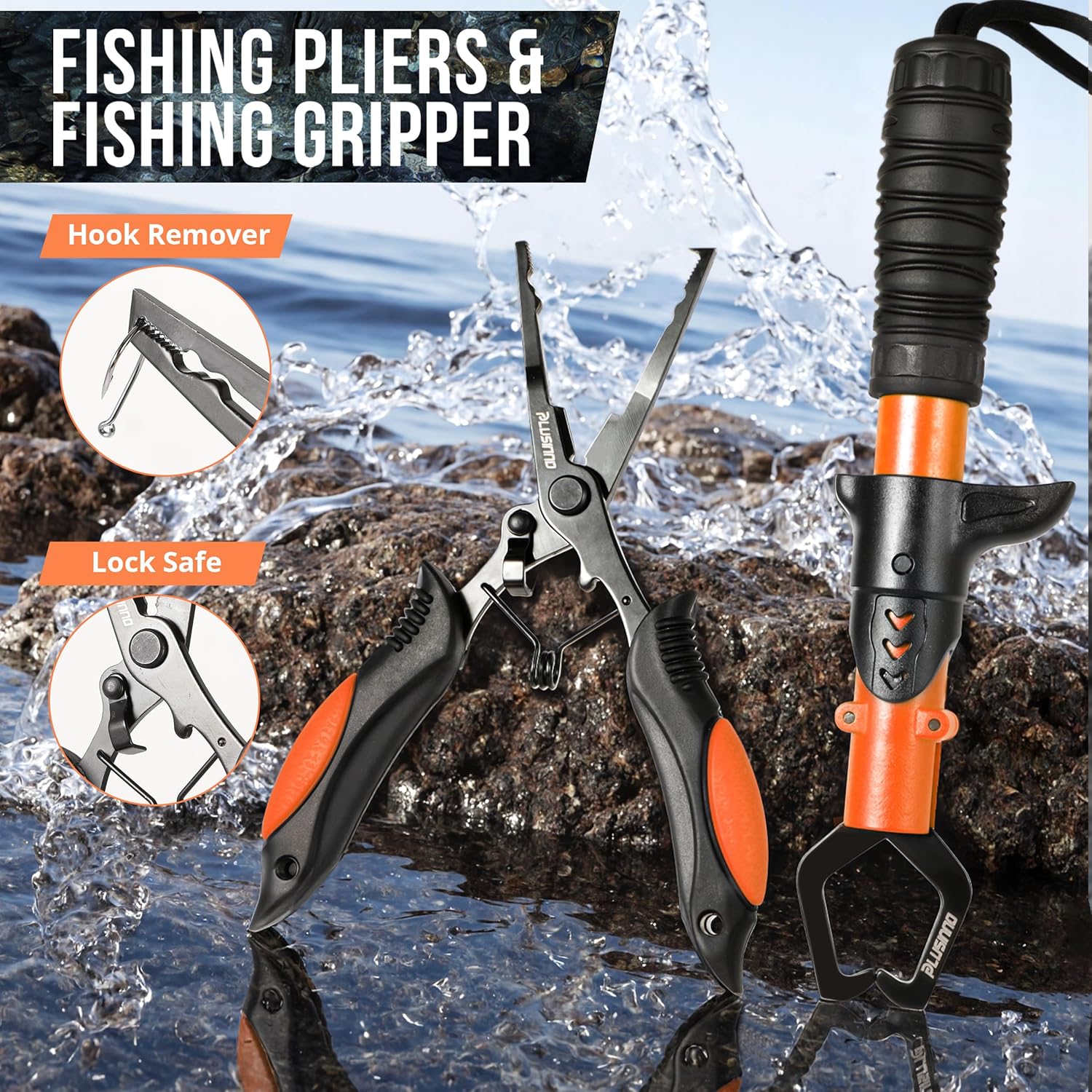 Fishing Backpack, Fishing Bag, Waterproof Sling Tackle Bag For Fishing Gear With Rod Holder, Fish Gifts for Men