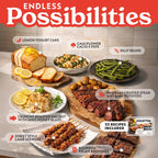 Toaster Oven Air Fryer - 4 Slice Capacity, Single Door, Digital Display, Air Fry, Toast & Dehydrate, Convection
