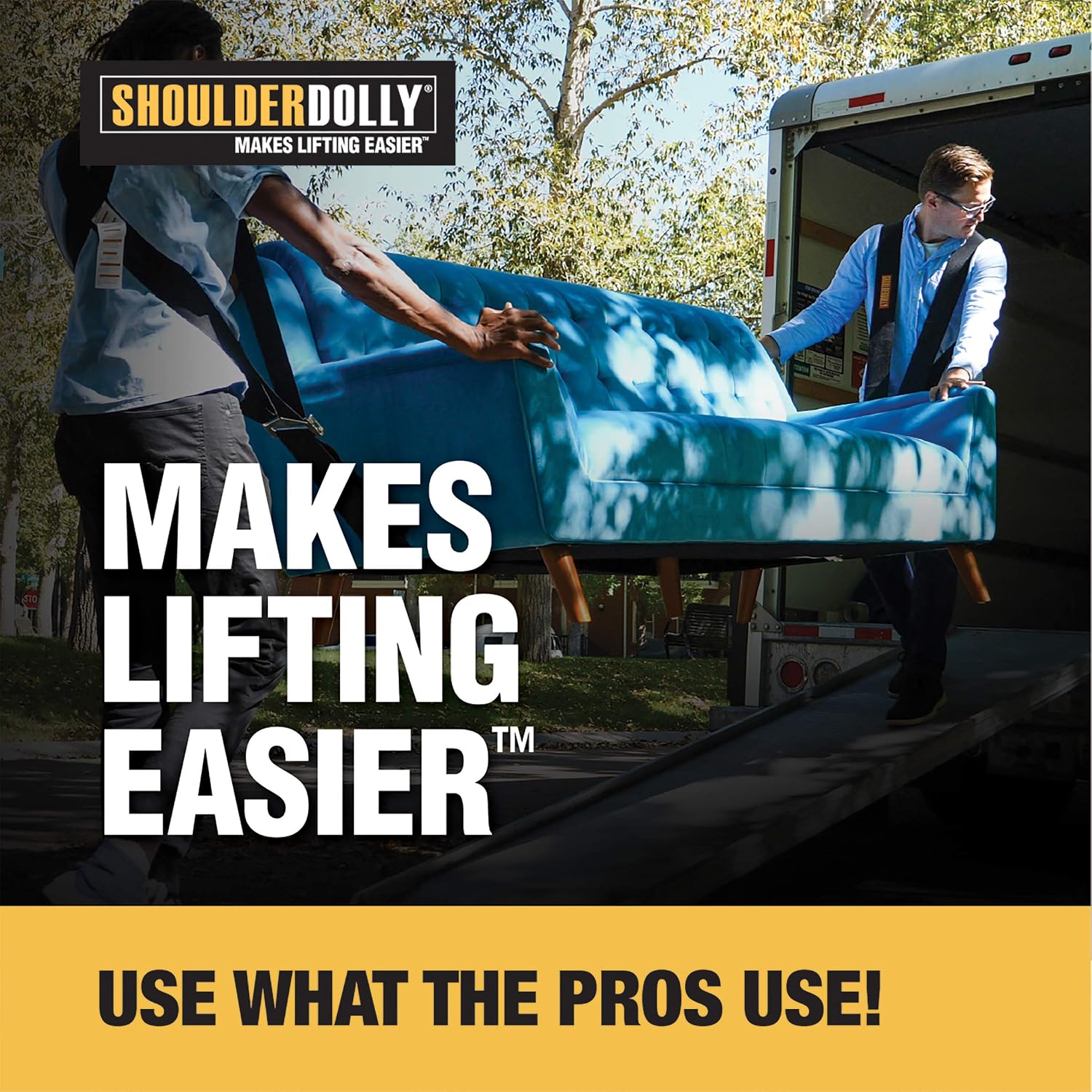 Moving Straps - Lifting Strap for 2 Movers - Move, Lift, Carry, And Secure Furniture, Appliances, Heavy, Bulky