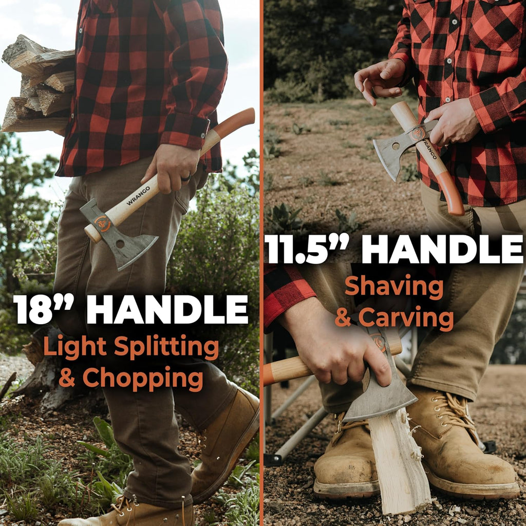 Wrango Tools - Titanium Tomahawk Axe - 45% Lighter Industrial Strength Titanium - Precision Triple-Honed Edge