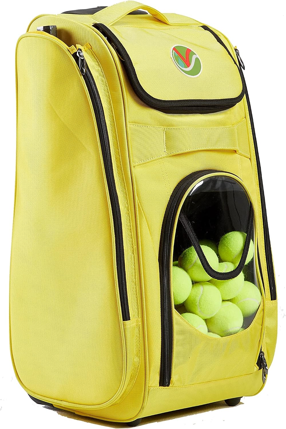 Pickleball Tennis Bag: All-in-One Pickleball Bag, Hopper, and Feeder with Wheels. Pickleball Hopper, Tennis Ball Hopper
