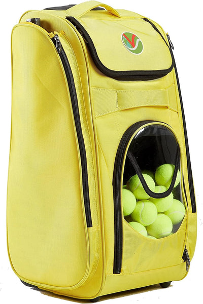 Pickleball Tennis Bag: All-in-One Pickleball Bag, Hopper, and Feeder with Wheels. Pickleball Hopper, Tennis Ball Hopper