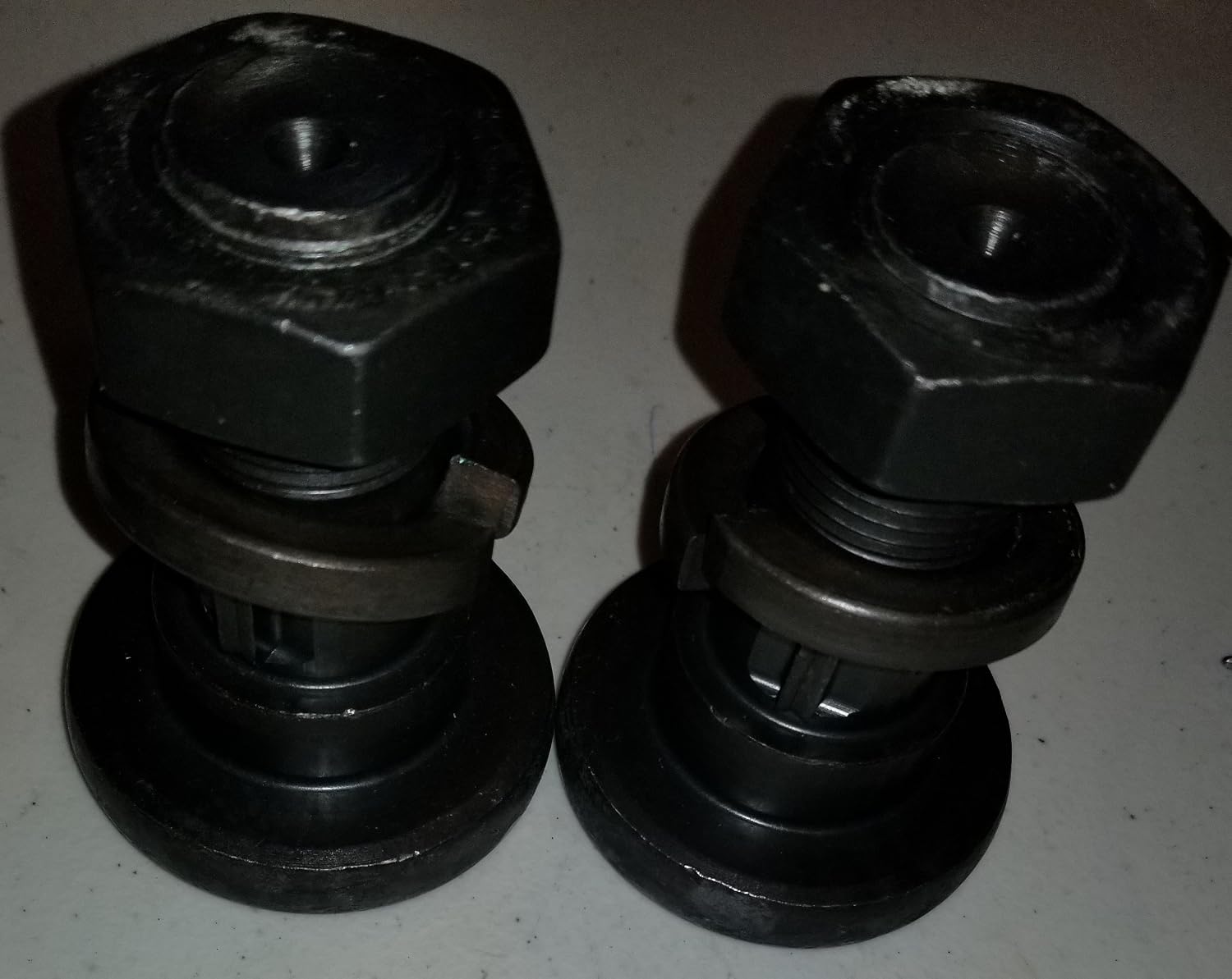 Replacement Bush Hog Rotary Cutter Blade Bolt Kit Code 63607, 2 Bolts with Nuts and Lock Washers