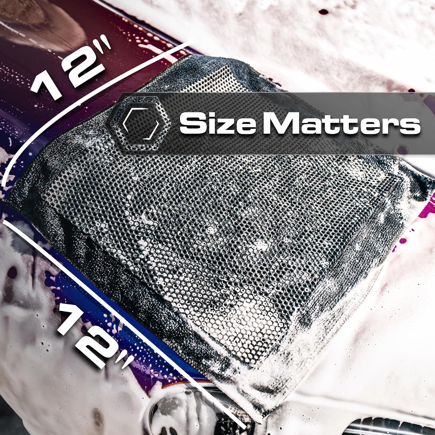 Synthetic Clay Towel 12"x12" - Clay Bar Alternative, Detailing | Synthetic clay towel lifts tar, sap & road film for