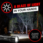 LED Tactical Flashlights High Lumens - Mini Flashlights for EDC Carry - Compact Powerful Emergency Flashlight Made