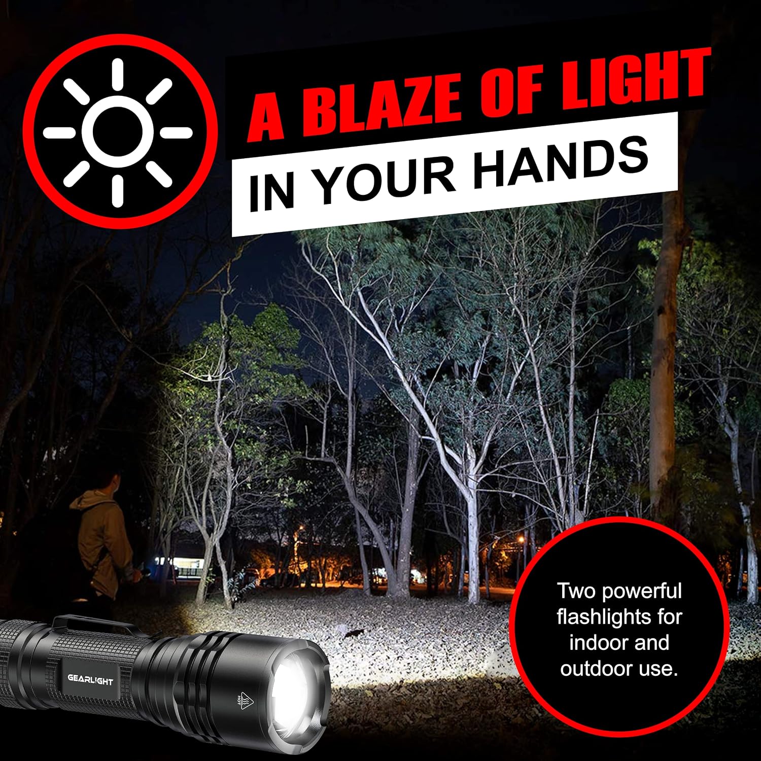 LED Tactical Flashlights High Lumens - Mini Flashlights for EDC Carry - Compact Powerful Emergency Flashlight Made