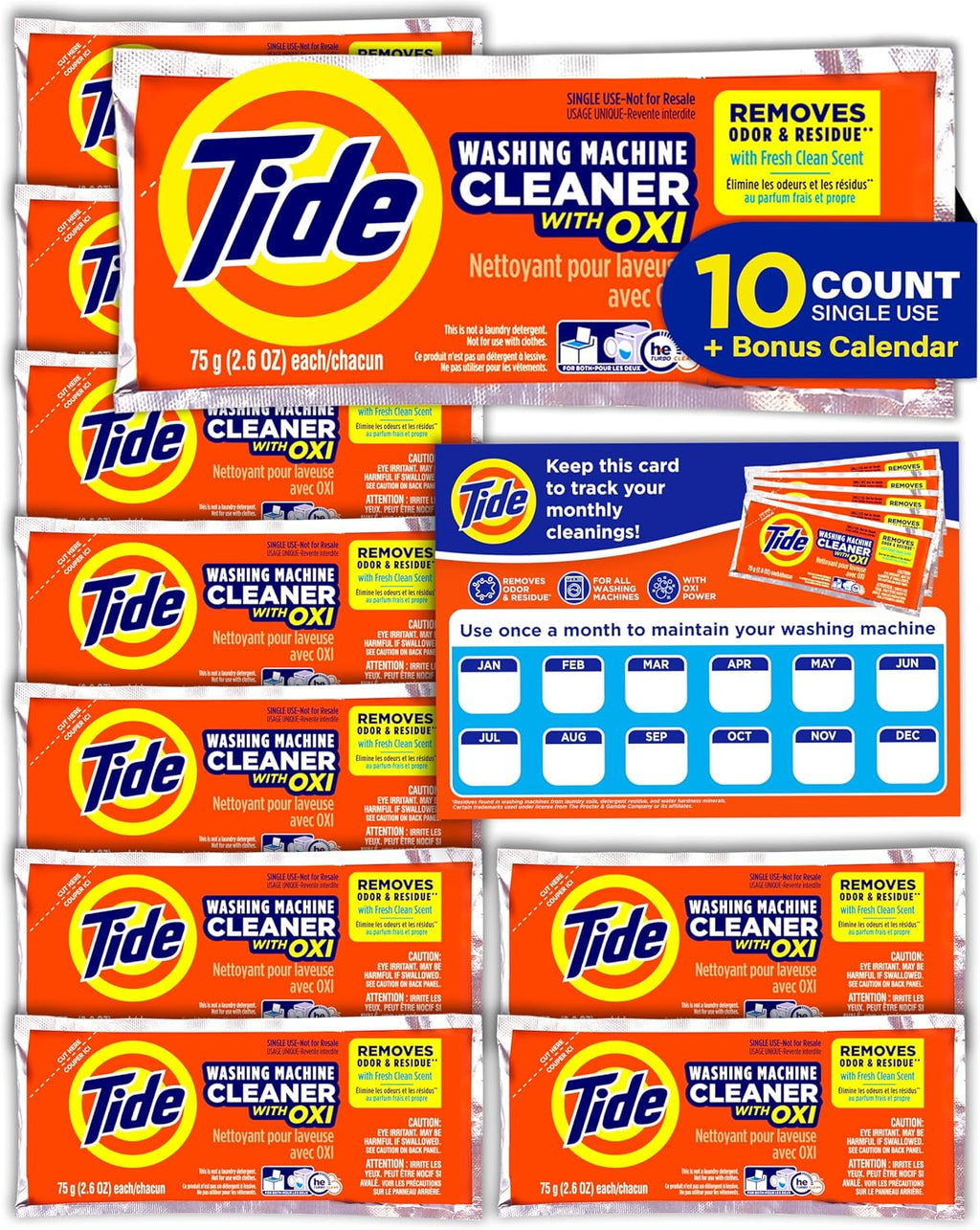 Washing Machine Cleaner with Oxi, Top & Front Load Washer Cleaner, Deep Cleaning & Odor Eliminator Washer Machine