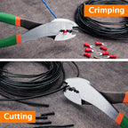 LEONTOOL Wire Crimping Tool with Wire Cutter, 8-Inch Electrical Pliers