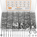 1000PCS Aluminum Pop Rivets Assortment Kit with Washers