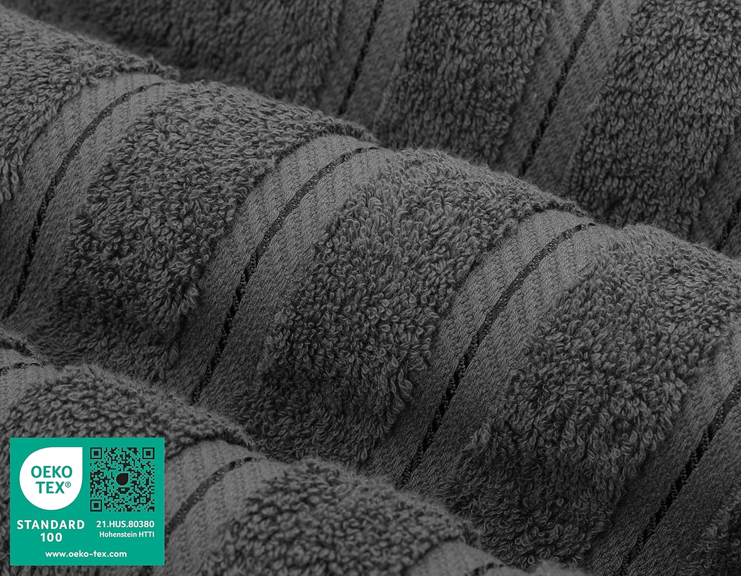 100% Cotton Luxury Turkish Towels, 6 Piece Towel Set | Soft Absorbent Quick Dry OEKO Tex Standard 100 Certificated