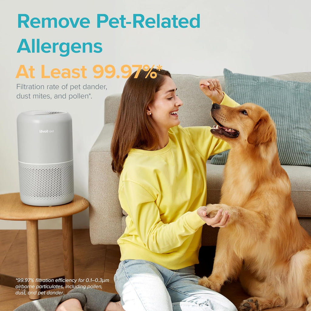 Air Purifier for Home Pets, Large Room Bedroom, AHAM VERIFIDE | HEPA Sleep Mode, Efficient Filter for Pet Dander