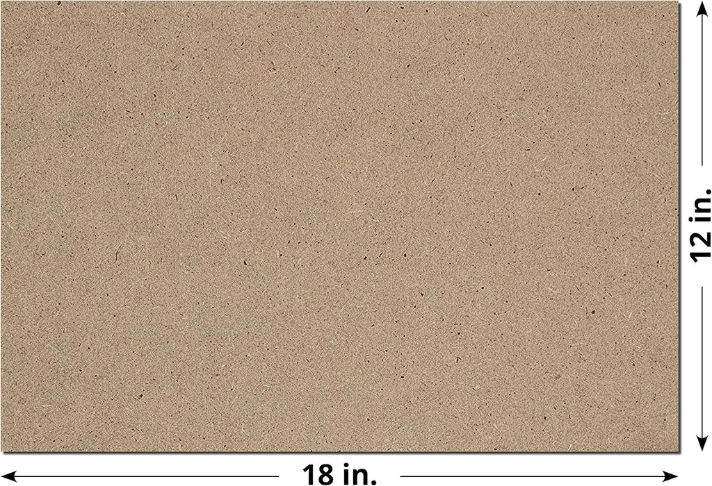 Chipboard Sheets 12" x 18" - 30 Point (0.03 inch) Thick | 100 Sheets | Sturdy Chip Board for Crafts, DIY Projects