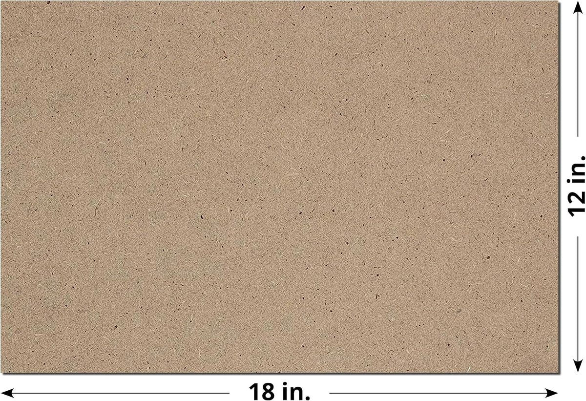 Chipboard Sheets 12" x 18" - 30 Point (0.03 inch) Thick | 100 Sheets | Sturdy Chip Board for Crafts, DIY Projects
