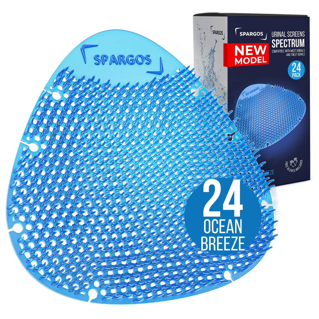 Urinal Screen Deodorizer, 24 Pack Blue Cakes