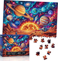 Puzzles for Kids Ages 6-8 8-10, 200 Piece Jigsaw Puzzles for Kids and Adults - Solar System Planets, Learning