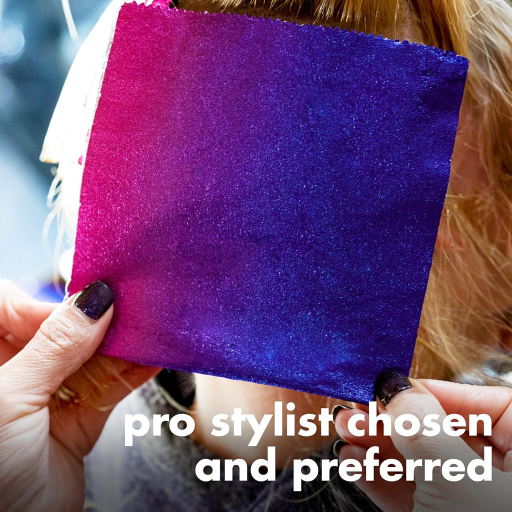 Pink/Purple Gradient Pop-up Foil, 400 Count Pre-Cut Sheets | Non-Slip Embossed Texture, 5" x 11" Hair Foil for