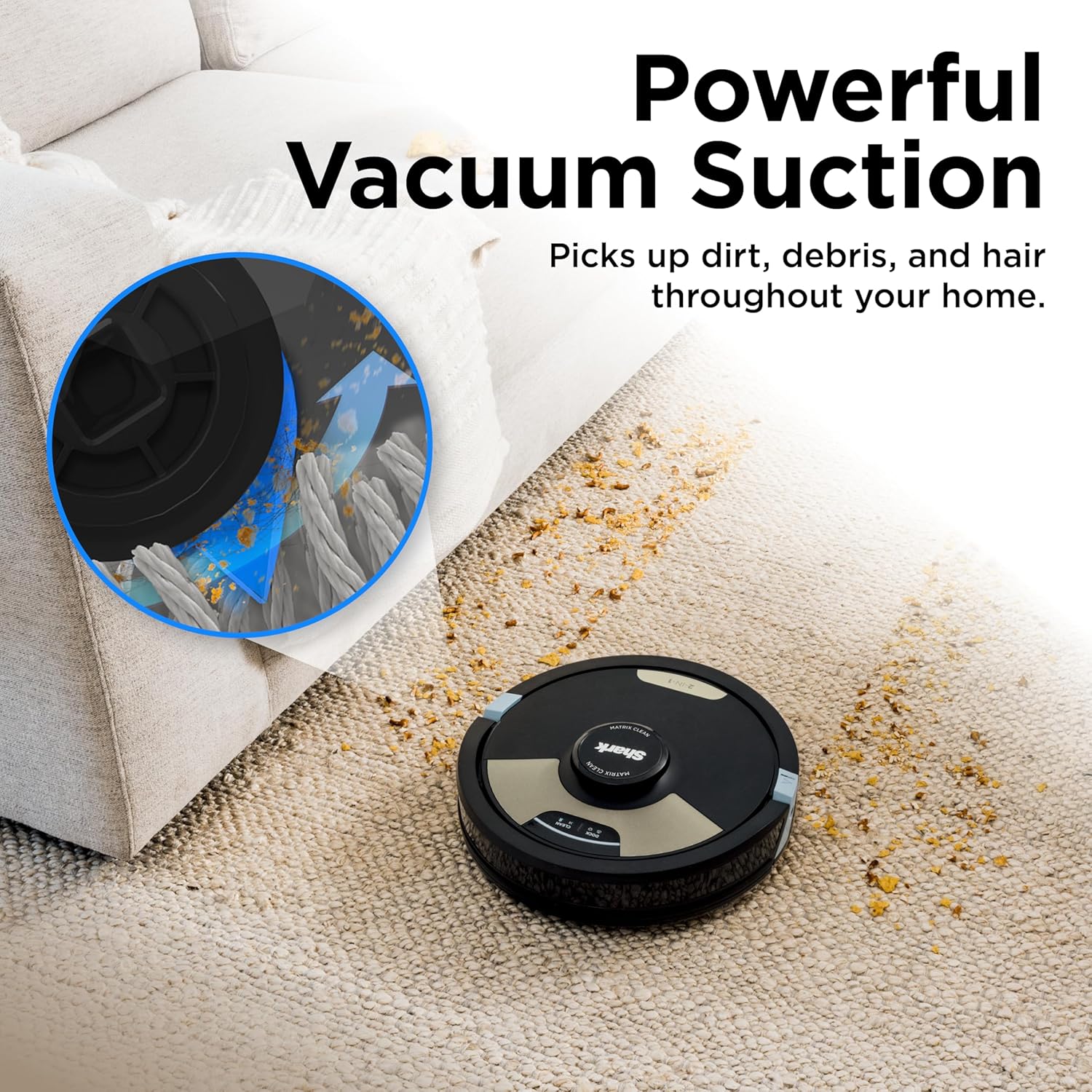 Matrix Plus 2-in-1 Robot Vacuum & Mop, Black/Brass, AV2613WA | Sonic Mopping, Matrix Clean, CleanEdge, HEPA 60-Day