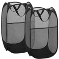 2 pop-up Laundry Hamper，Foldable mesh Laundry Baskets (Each with 2 Reinforced Handles)…