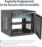 StarTech 9U Wall-Mount Cabinet, 19in, 4-Post, 18.9in Deep (RK920WALM)