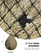 Slow Feed Hay Net Horse-Black