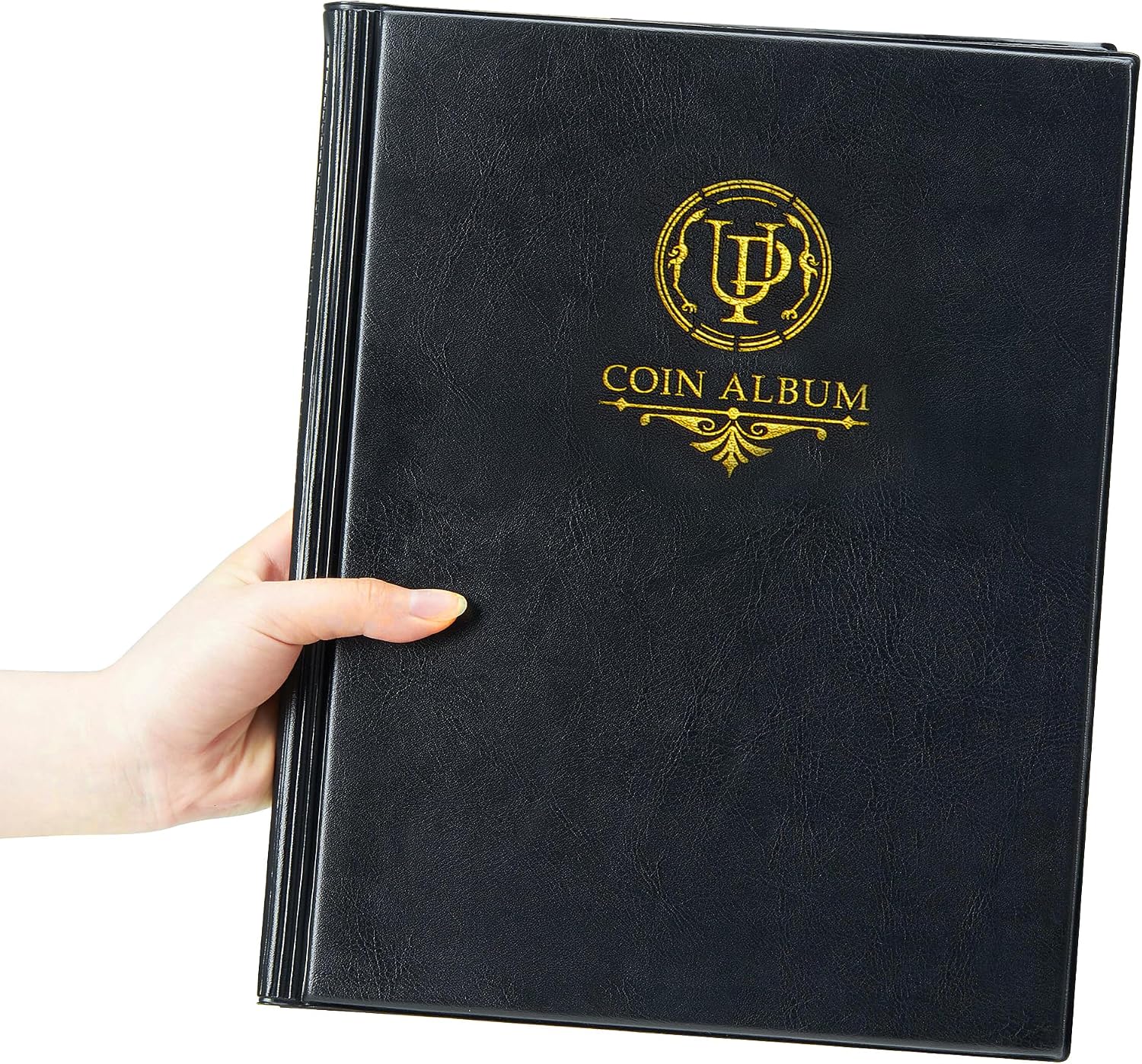 200 Pockets Collecting Album for Coin Flip - Classic Black | Uncle Paul Large Capacity Collection Book Coin Holder