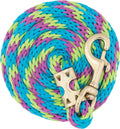 Weaver Leather Poly Value Lead Rope, 5/8" x 8', Lime Zest/Hurricane Blue/Purple Jazz