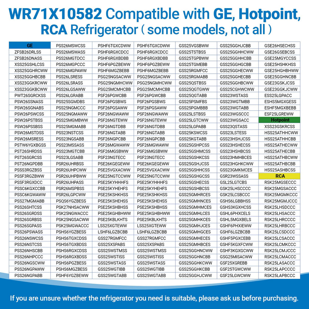 WR71X10582 Refrigerator Glass Shelf Compatible With GE Hotpoint RCA Fridge
