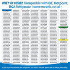 WR71X10582 Refrigerator Glass Shelf Compatible With GE Hotpoint RCA Fridge