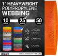 Heavyweight Polypropylene Webbing - Heavy Duty Poly Strapping for Outdoor DIY Gear Repair