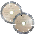 (2 Pack) VTXMAX VSS 4-1/2 inch Dry or Wet Cutting General Purpose Power Saw Segmented Diamond Blades for Concrete