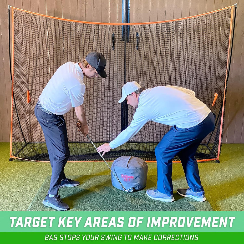 Golf Swing Impact Bag Trainer – Fix Slice & Hook, Improve Ball Striking & Compression, Golf Swing Trainer Aid for