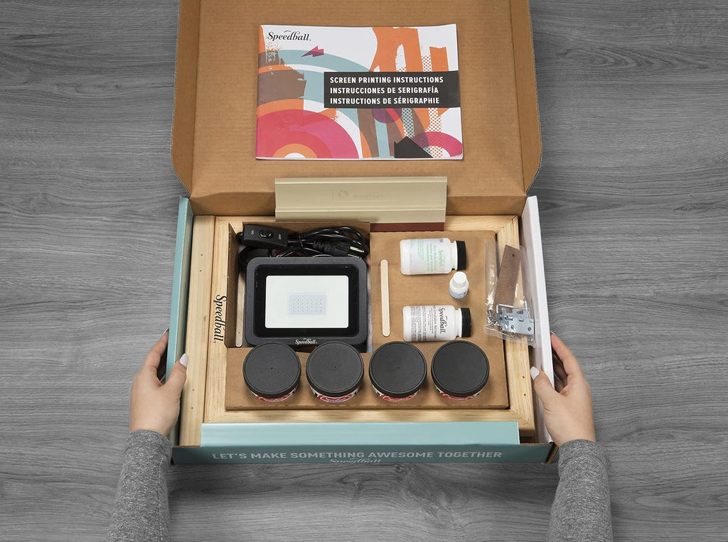 Advanced All-In-One Screen Printing Kit, Includes LED UV Exposure Lamp