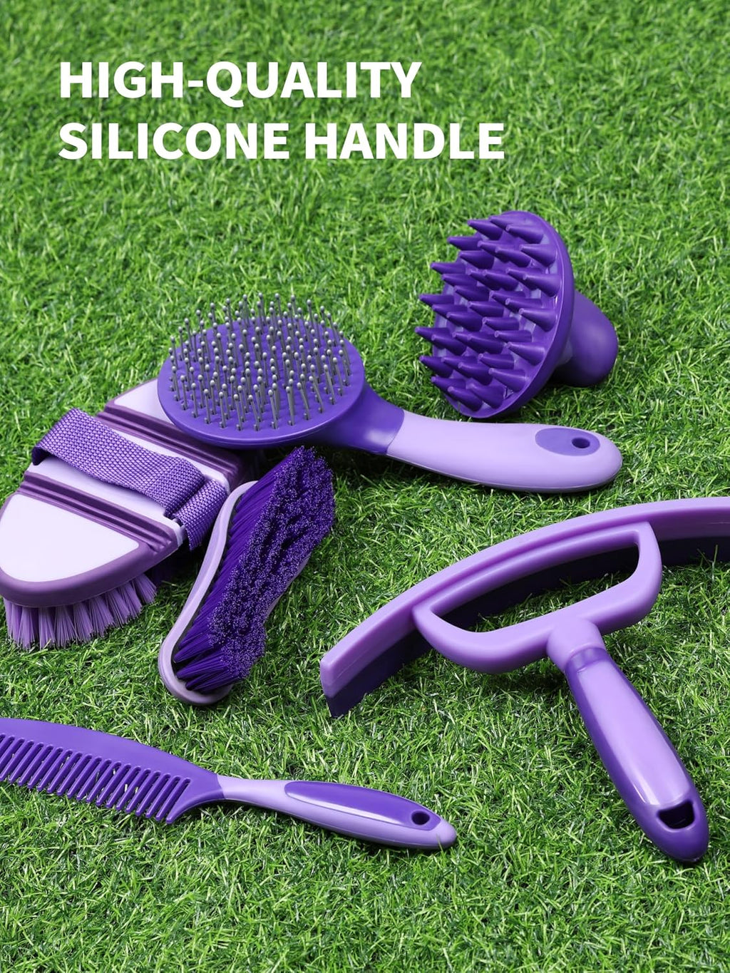 Horse Grooming Kit 9 Piece with Tote Bag, Grooming Supplies