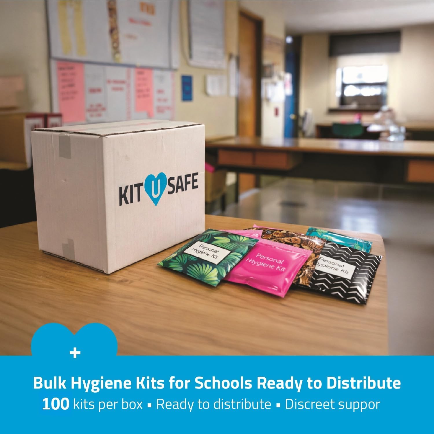 Bulk Period Kits (Assorted Colors) – Prefilled Menstrual Hygiene Kits with Tampon, Pad & Feminine Wipes |