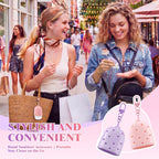 Pink and Purple 2 Pack Cute & Stylish Hand Sanitizer Holders