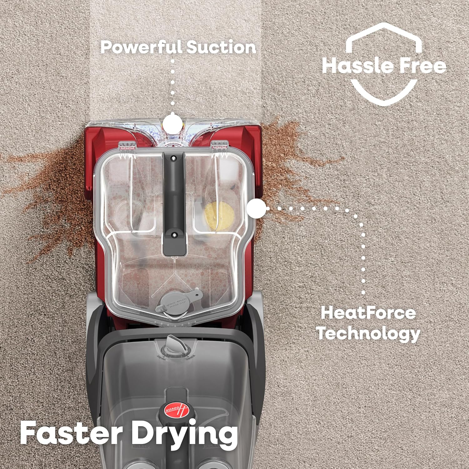 PowerScrub Deluxe Carpet Cleaner Machine, Pet & Upholstery Tools | Deep Cleaning Carpet Shampooer Machine, SpinScrub