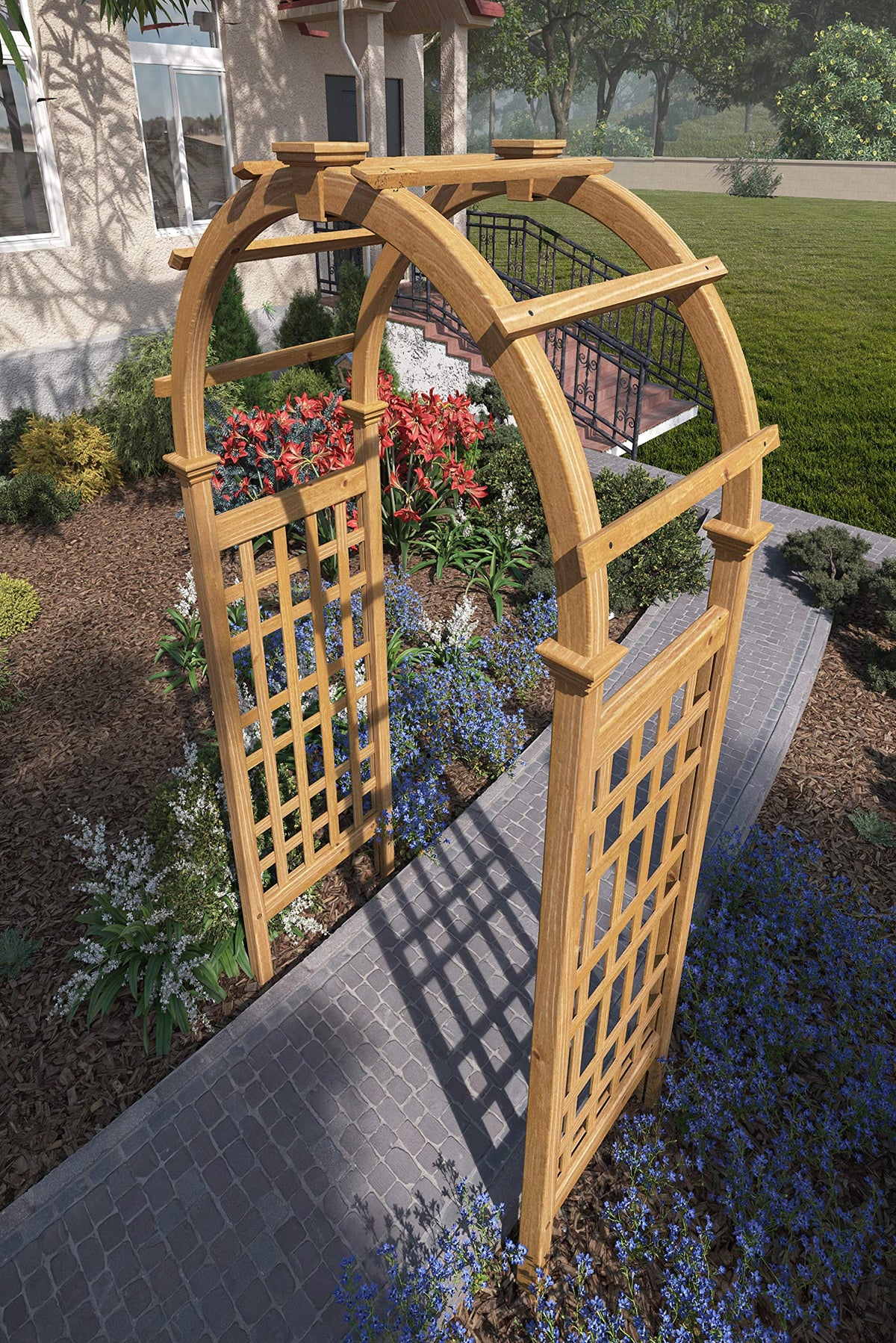 Rosewood 47"W x 89"H Cedar Arbor