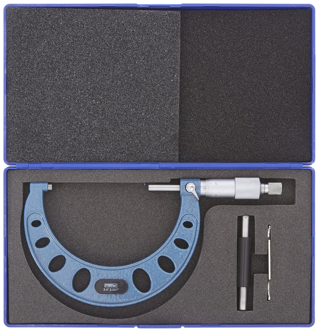 Fowler 52-253-004-1, Premium Outside Inch Micrometer With 3-4" Measuring Range